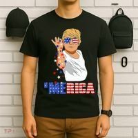 Patriotic Funny Trump Salt Merica Freedom 4th of July T-Shirt thumb 6