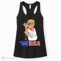 Patriotic Funny Trump Salt Merica Freedom 4th of July Women's Tank Top thumb 0