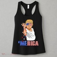 Patriotic Funny Trump Salt Merica Freedom 4th of July Women's Tank Top thumb 3
