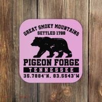 Pigeon Forge Tennessee Bear Great Smoky Mountains Coaster thumb 0