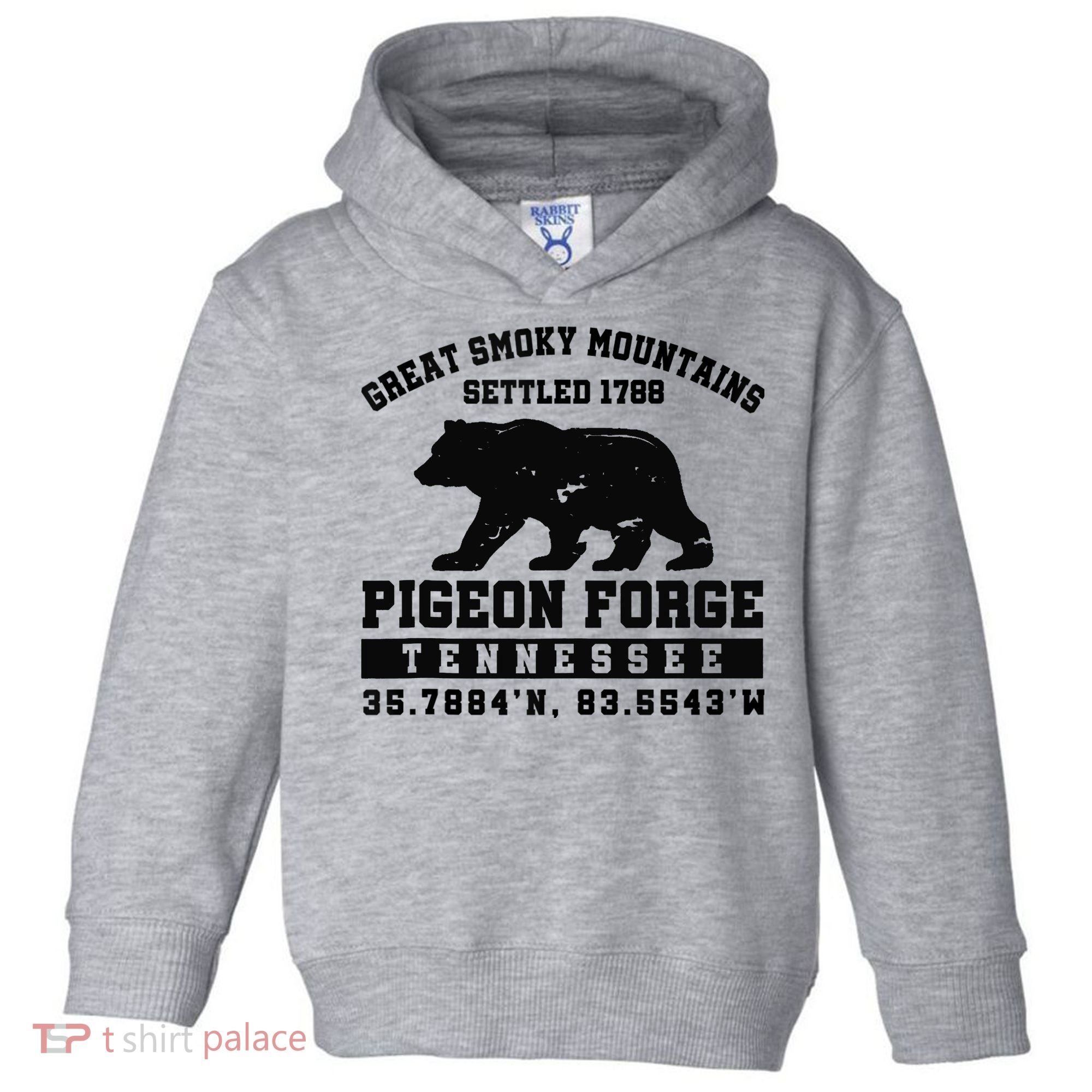 Pigeon Forge Tennessee Bear Great Smoky Mountains Toddler Hoodie