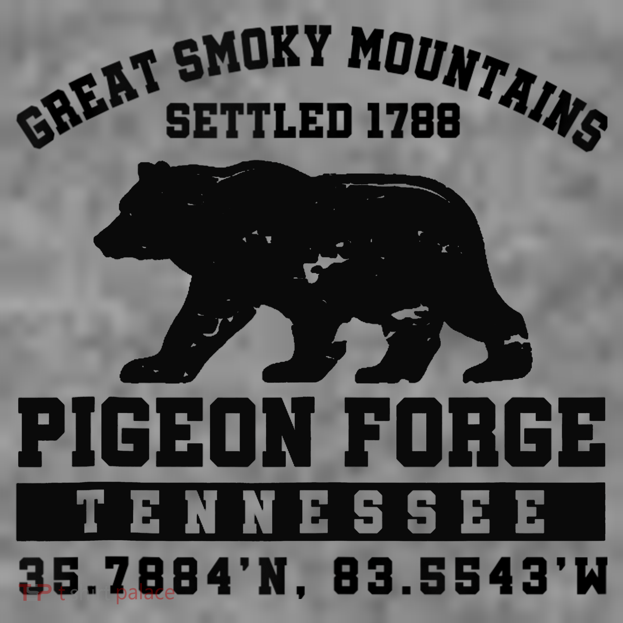 Pigeon Forge Tennessee Bear Great Smoky Mountains Toddler Hoodie