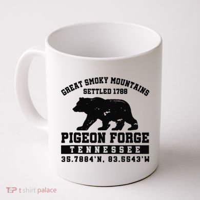 Pigeon Forge Tennessee Bear Great Smoky Mountains Coffee Mug