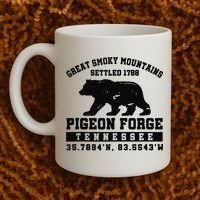 Pigeon Forge Tennessee Bear Great Smoky Mountains Coffee Mug thumb 2
