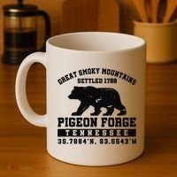 Pigeon Forge Tennessee Bear Great Smoky Mountains Coffee Mug thumb 4