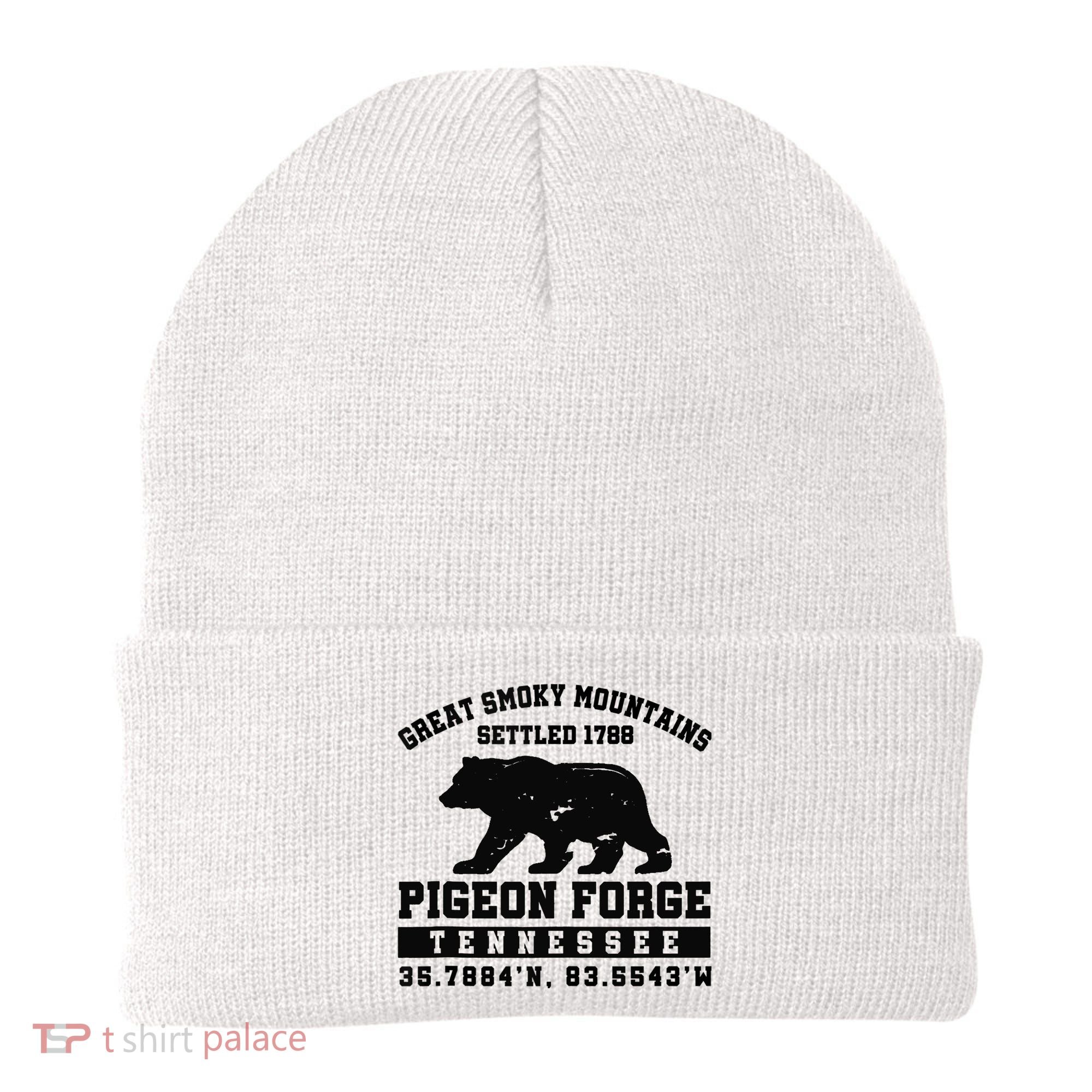 Pigeon Forge Tennessee Bear Great Smoky Mountains Beanie