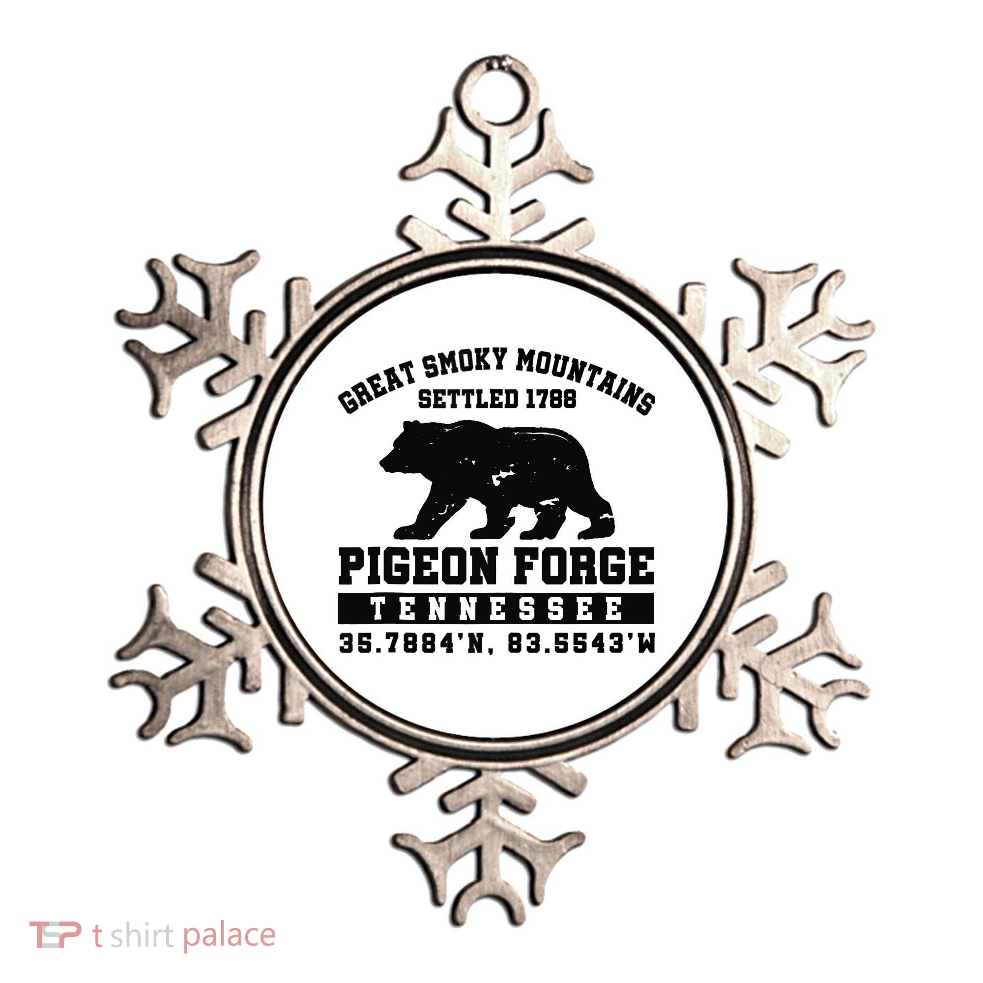 Pigeon Forge Tennessee Bear Great Smoky Mountains Ornament