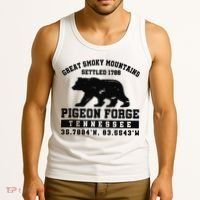 Pigeon Forge Tennessee Bear Great Smoky Mountains Tank Top thumb 3