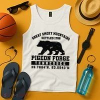 Pigeon Forge Tennessee Bear Great Smoky Mountains Tank Top thumb 4
