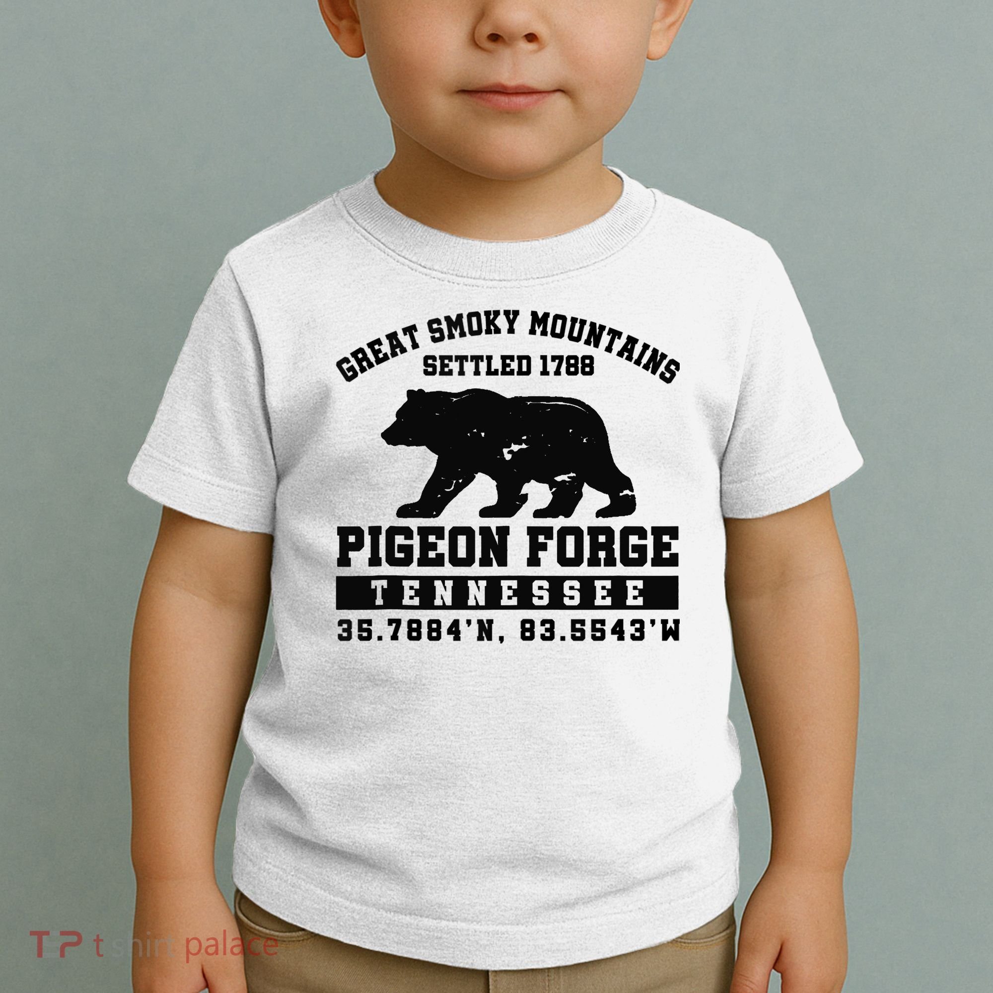Pigeon Forge Tennessee Bear Great Smoky Mountains Toddler T-Shirt