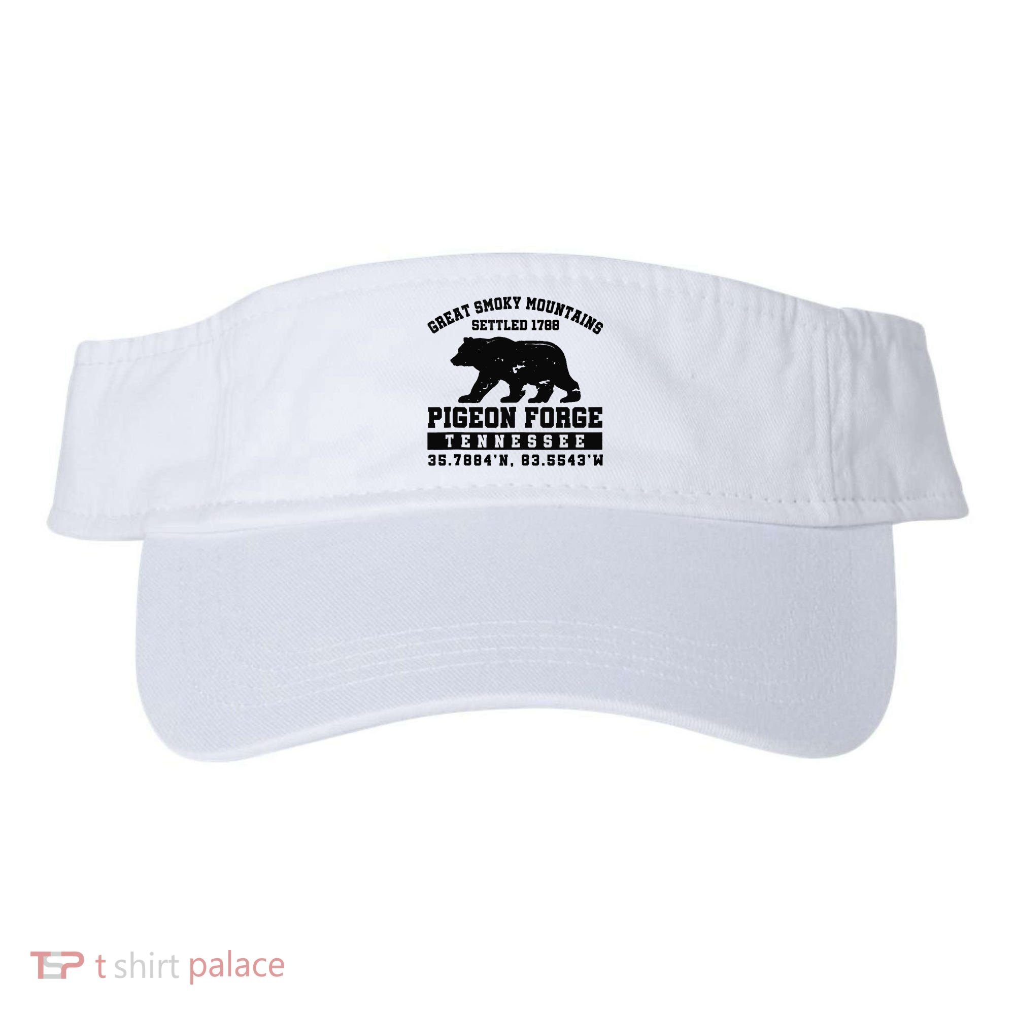 Pigeon Forge Tennessee Bear Great Smoky Mountains Visor