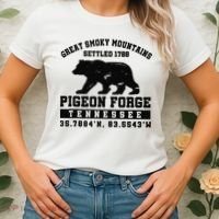 Pigeon Forge Tennessee Bear Great Smoky Mountains Women's T-Shirt thumb 2