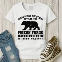 Pigeon Forge Tennessee Bear Great Smoky Mountains Women's T-Shirt thumb 3
