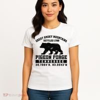 Pigeon Forge Tennessee Bear Great Smoky Mountains Women's T-Shirt thumb 4