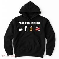 Plan For The Day Funny Golf Hoodie thumb 0