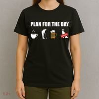 Plan For The Day Funny Golf T-Shirt thumb 4