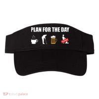 Plan For The Day Funny Golf Visor thumb 0