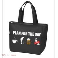 Plan For The Day Funny Golf Tote Bag thumb 3