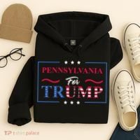 Pennsylvania For Trump Pro Vote Republican 2024 Hoodie thumb 4