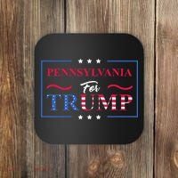 Pennsylvania For Trump Pro Vote Republican 2024 Coaster thumb 0
