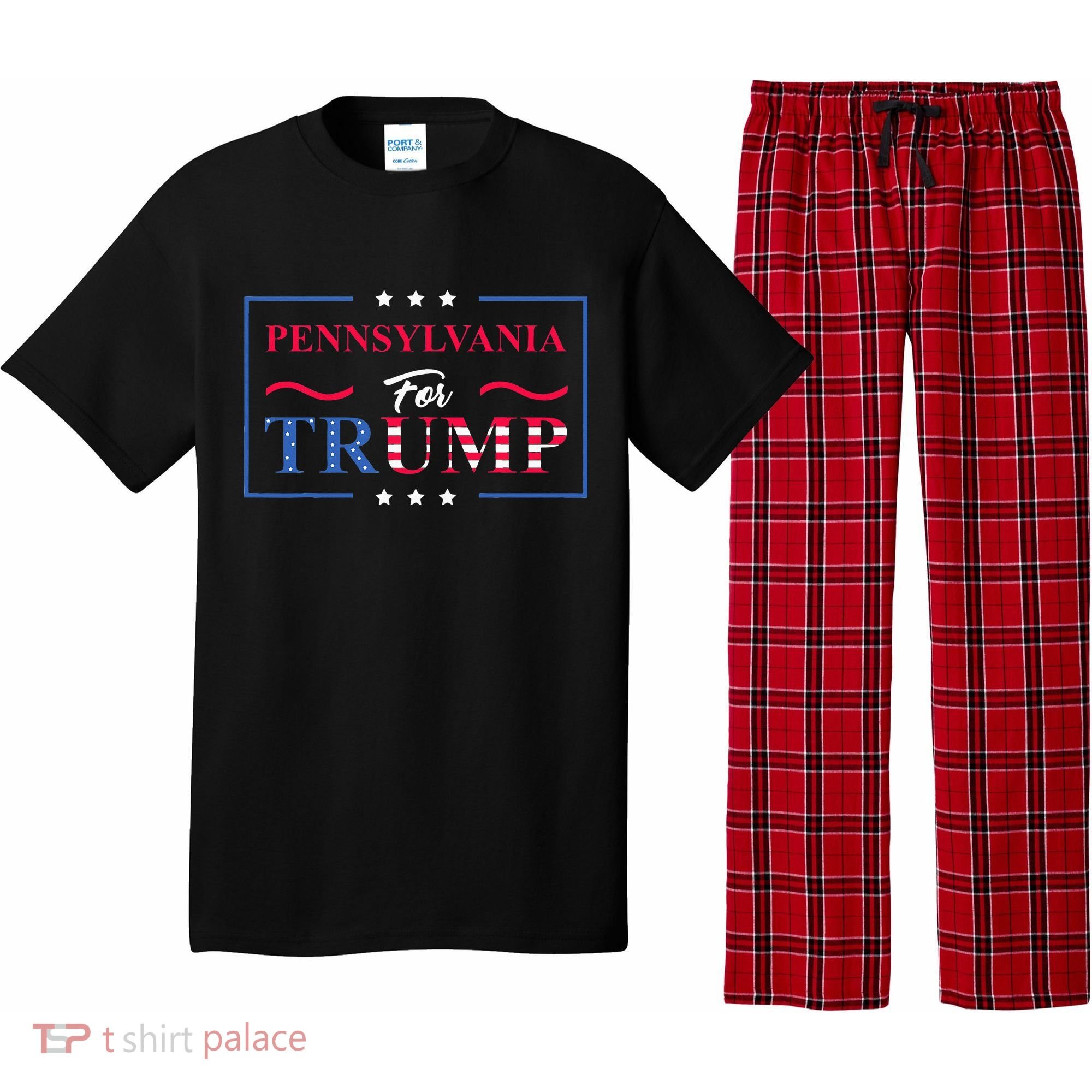 Pennsylvania For Trump Pro Vote Republican 2024 Pajama Set
