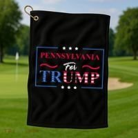 Pennsylvania For Trump Pro Vote Republican 2024 Golf Towel thumb 1