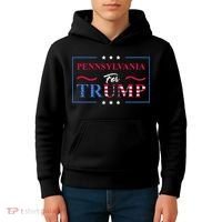 Pennsylvania For Trump Pro Vote Republican 2024 Kids Hoodie thumb 4