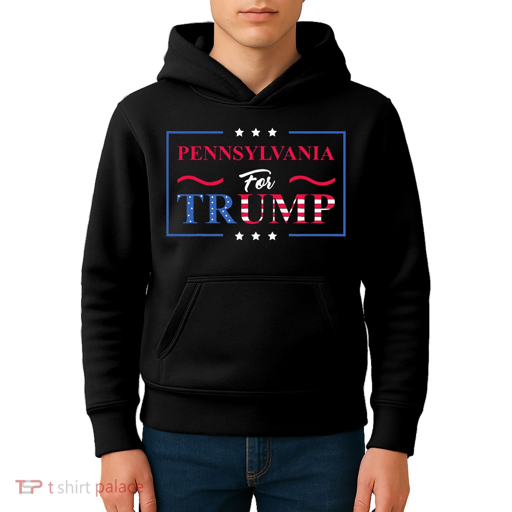 Pennsylvania For Trump Pro Vote Republican 2024 Kids Hoodie