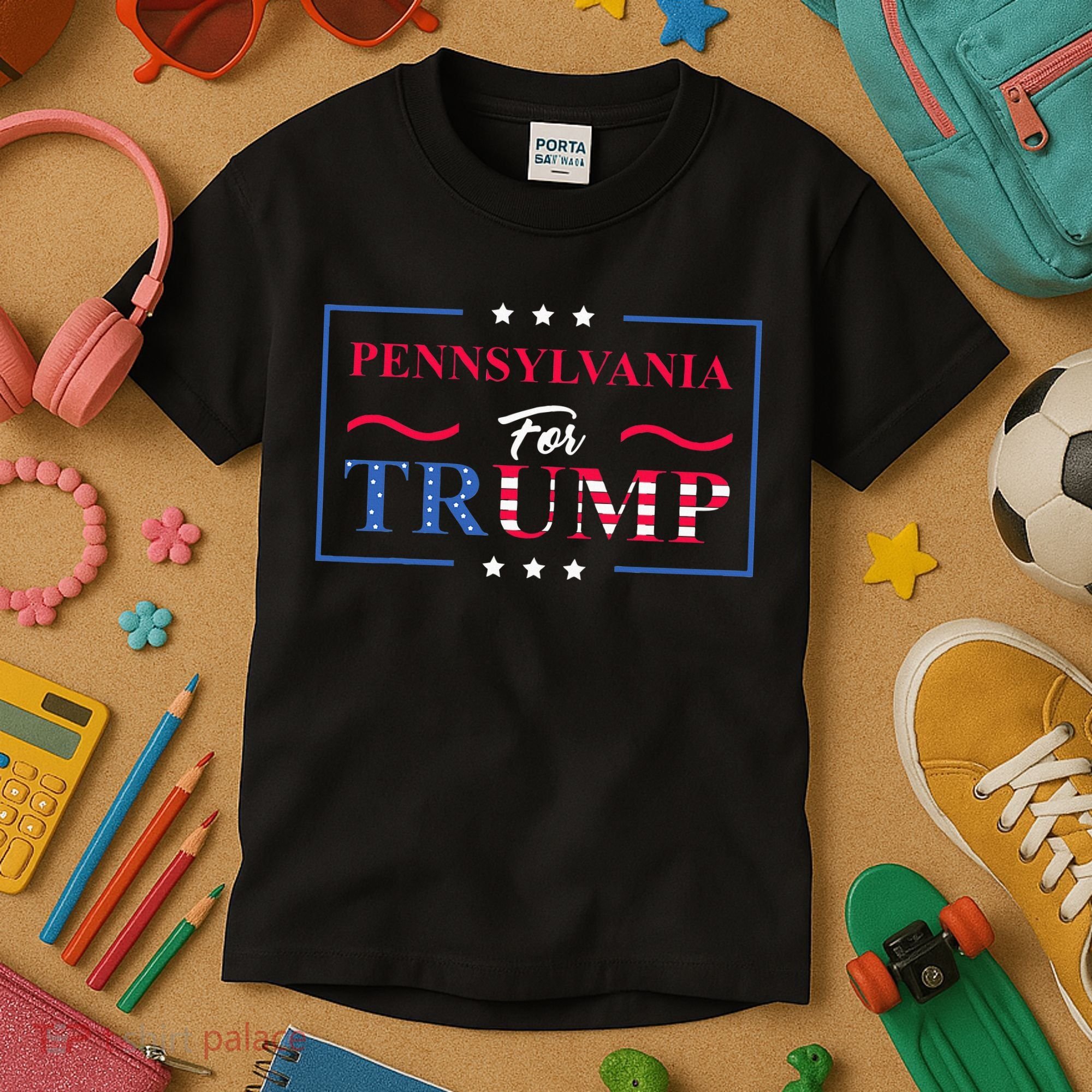 Pennsylvania For Trump Pro Vote Republican 2024 Kids T-Shirt