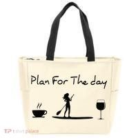 Plan For The Day Coffee Paddleboard Wine Paddle Board Tote Bag thumb 0