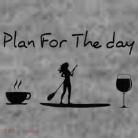 Plan For The Day Coffee Paddleboard Wine Paddle Board Toddler Hoodie thumb 2