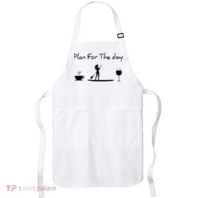 Plan For The Day Coffee Paddleboard Wine Paddle Board Apron