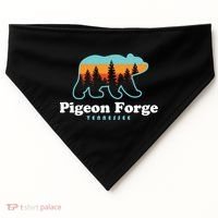 Pigeon Forge Tn Bear Great Smoky Mountains Cool Gift USA-Made Doggie Bandana thumb 0