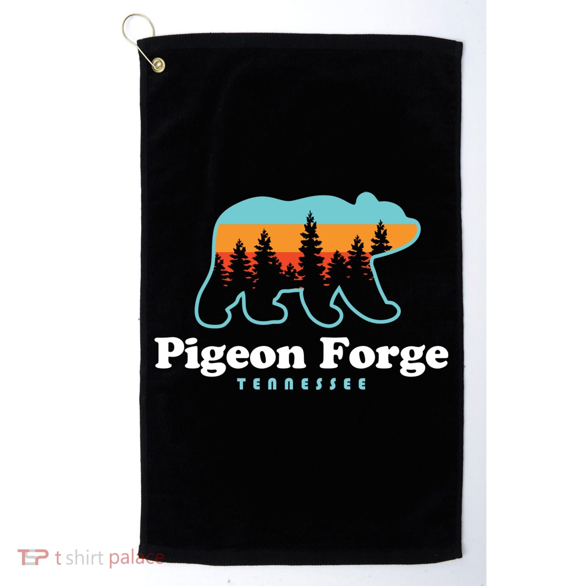 Pigeon Forge Tn Bear Great Smoky Mountains Cool Gift Golf Towel