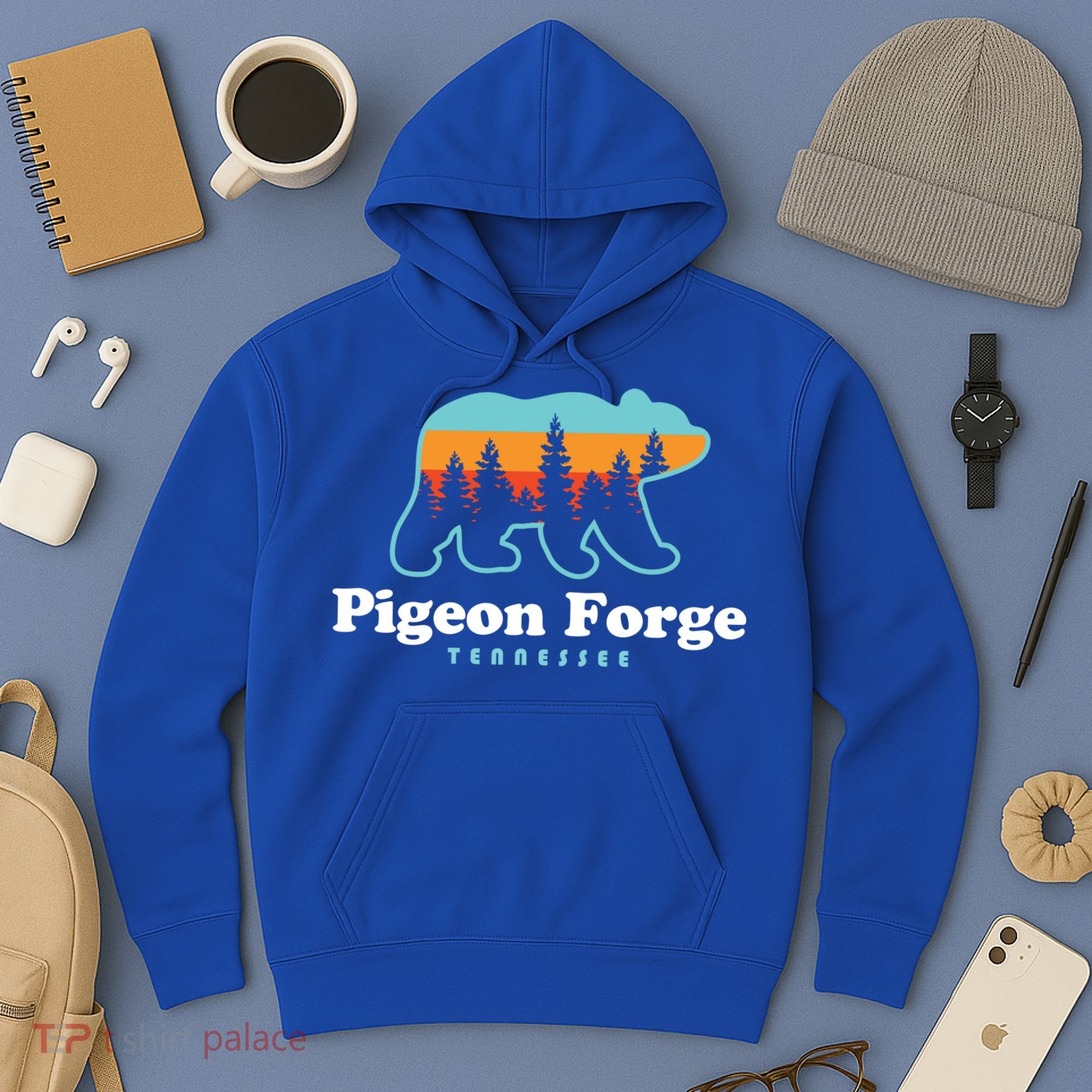 Pigeon Forge Tn Bear Great Smoky Mountains Cool Gift Hoodie