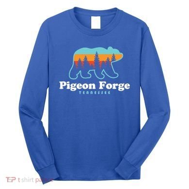 Pigeon Forge Tn Bear Great Smoky Mountains Cool Gift Long Sleeve Shirt