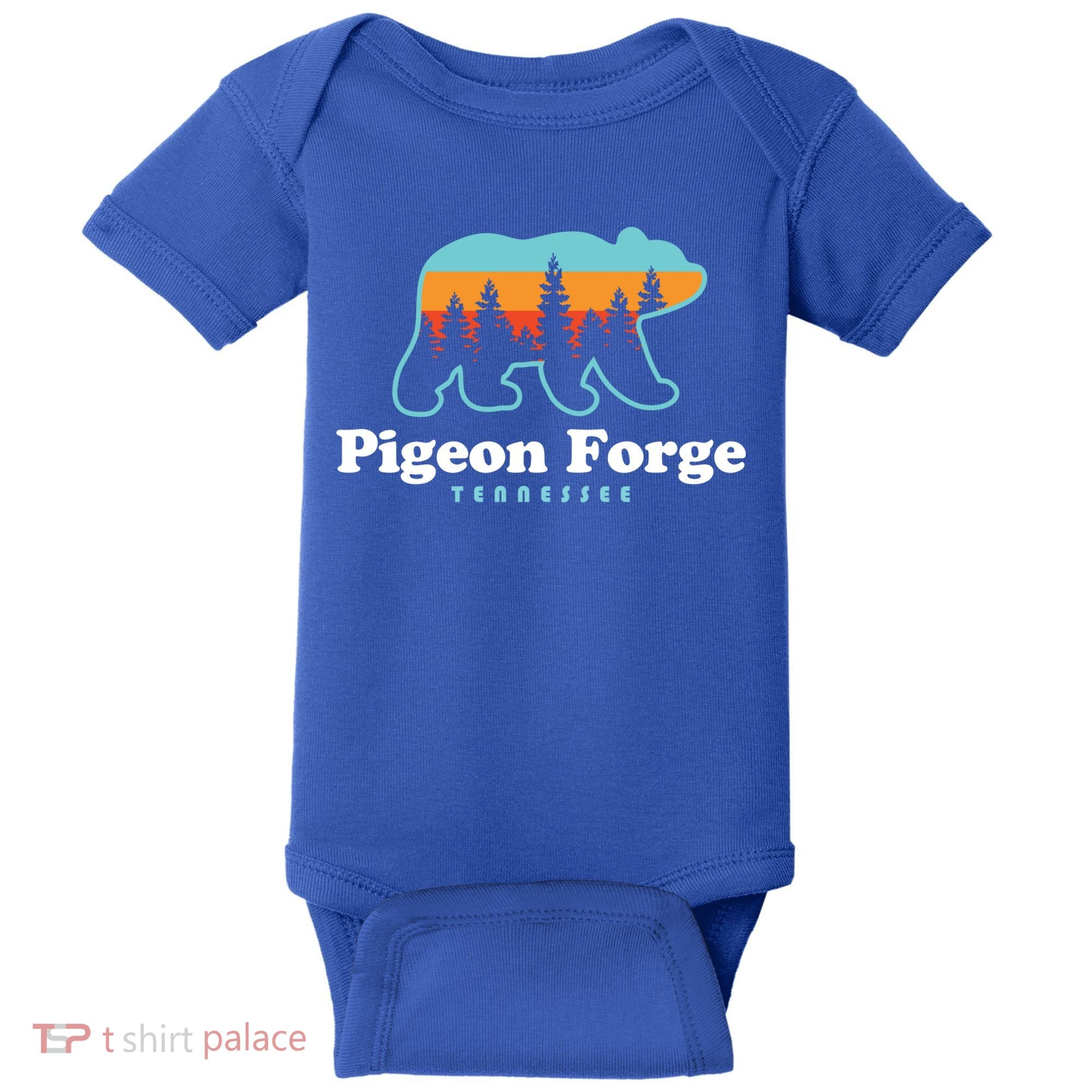 Pigeon Forge Tn Bear Great Smoky Mountains Cool Gift Baby Bodysuit