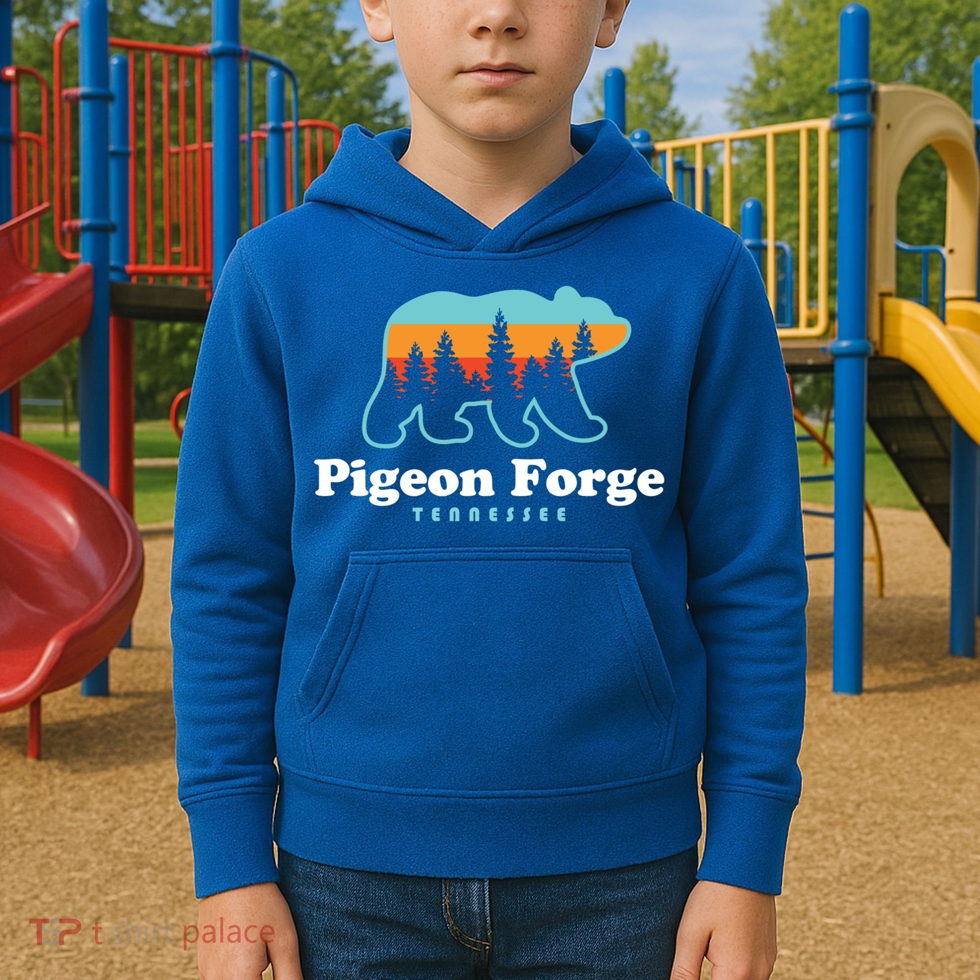 Pigeon Forge Tn Bear Great Smoky Mountains Cool Gift Kids Hoodie