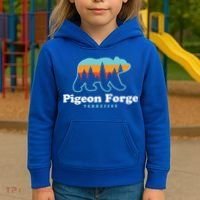 Pigeon Forge Tn Bear Great Smoky Mountains Cool Gift Kids Hoodie thumb 3