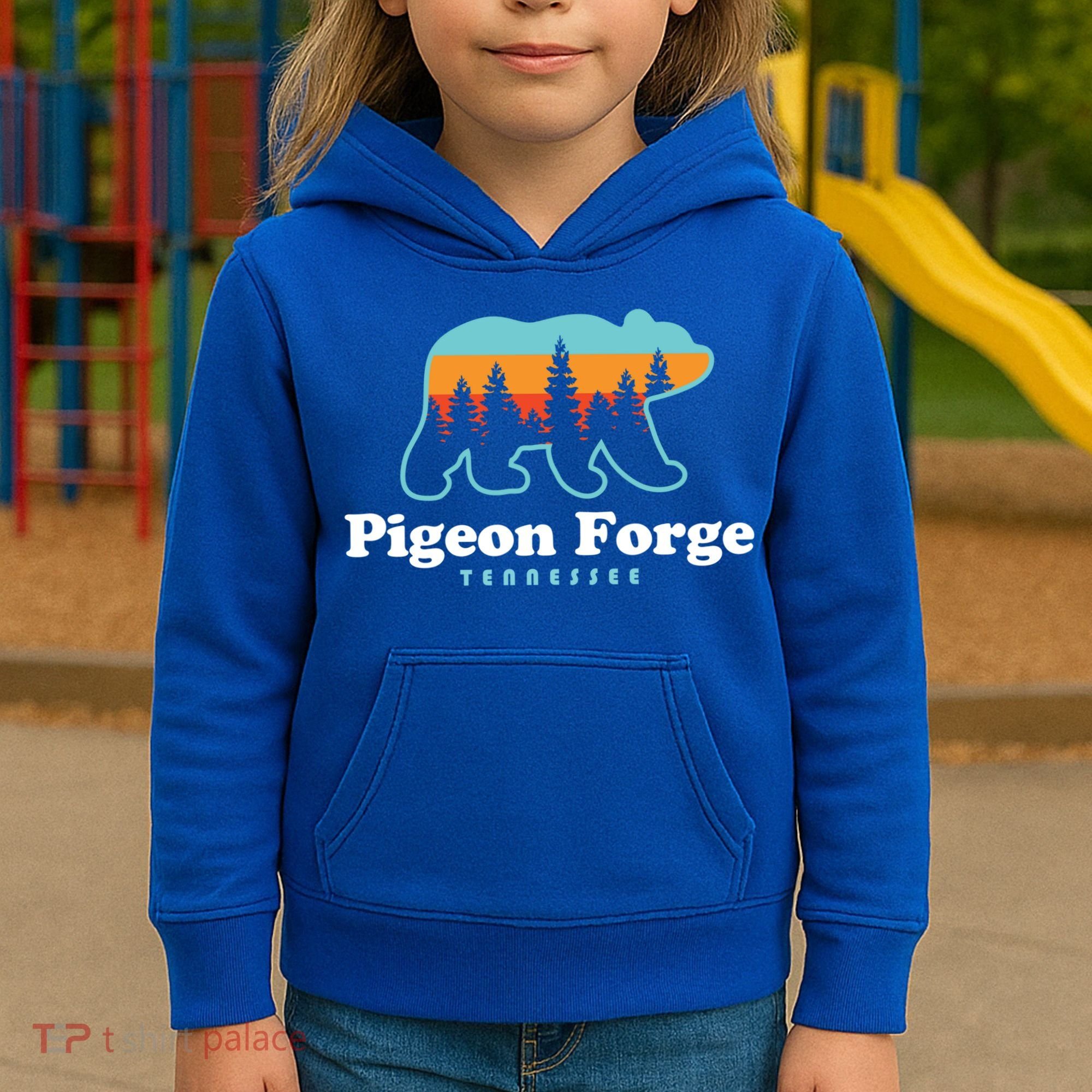Pigeon Forge Tn Bear Great Smoky Mountains Cool Gift Kids Hoodie