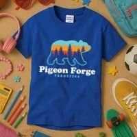Pigeon Forge Tn Bear Great Smoky Mountains Cool Gift Kids T-Shirt thumb 3