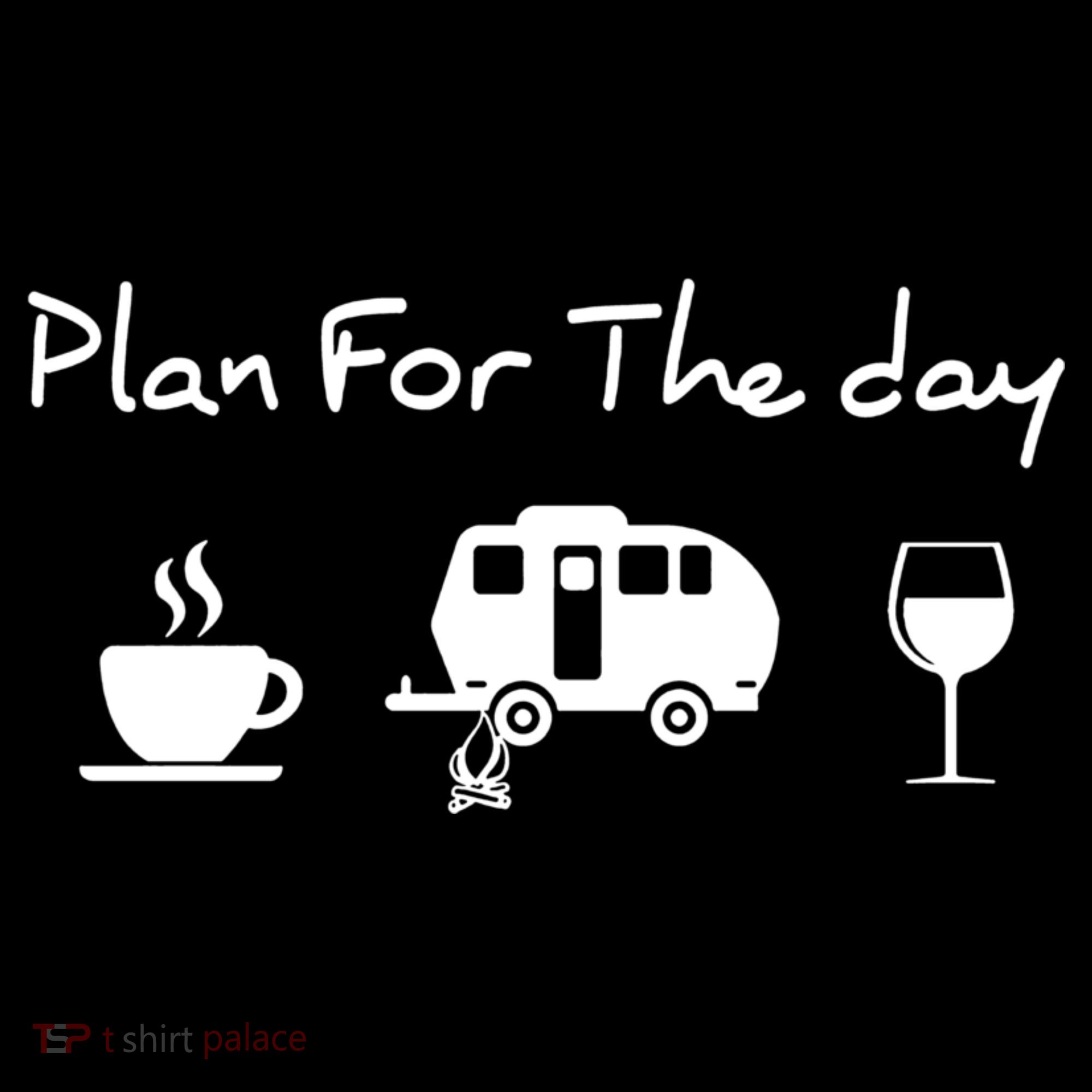 Plan For The Day Coffee Camping Wine Backpack