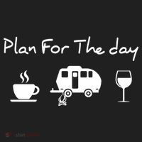 Plan For The Day Coffee Camping Wine Golf Towel thumb 3