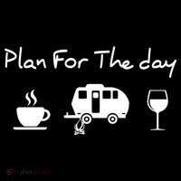 Plan For The Day Coffee Camping Wine Kids Sweatshirt thumb 2