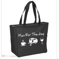 Plan For The Day Coffee Camping Wine Tote Bag thumb 2