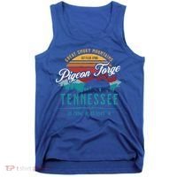 Pigeon Forge Tennessee Great Smoky Mountains Bear Retro Sun Meaningful Gift Tank Top thumb 0