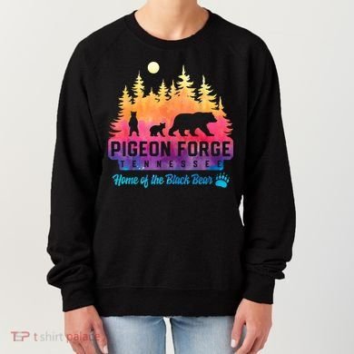 Pigeon Forge Tennessee Bear Great Smoky Mountains Tie Dye Women's Sweatshirt