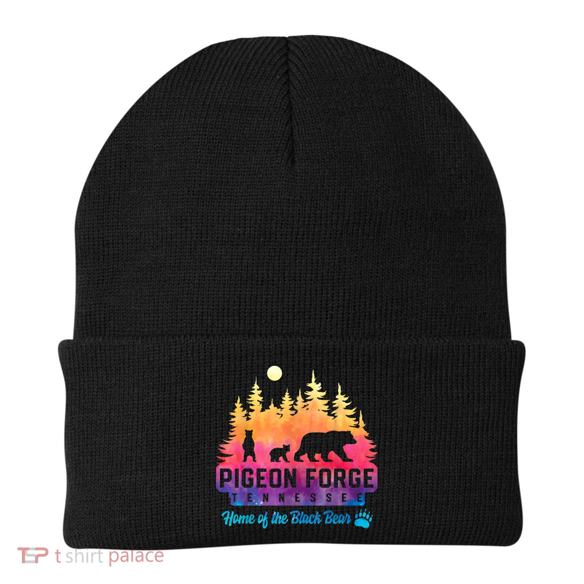 Pigeon Forge Tennessee Bear Great Smoky Mountains Tie Dye Beanie