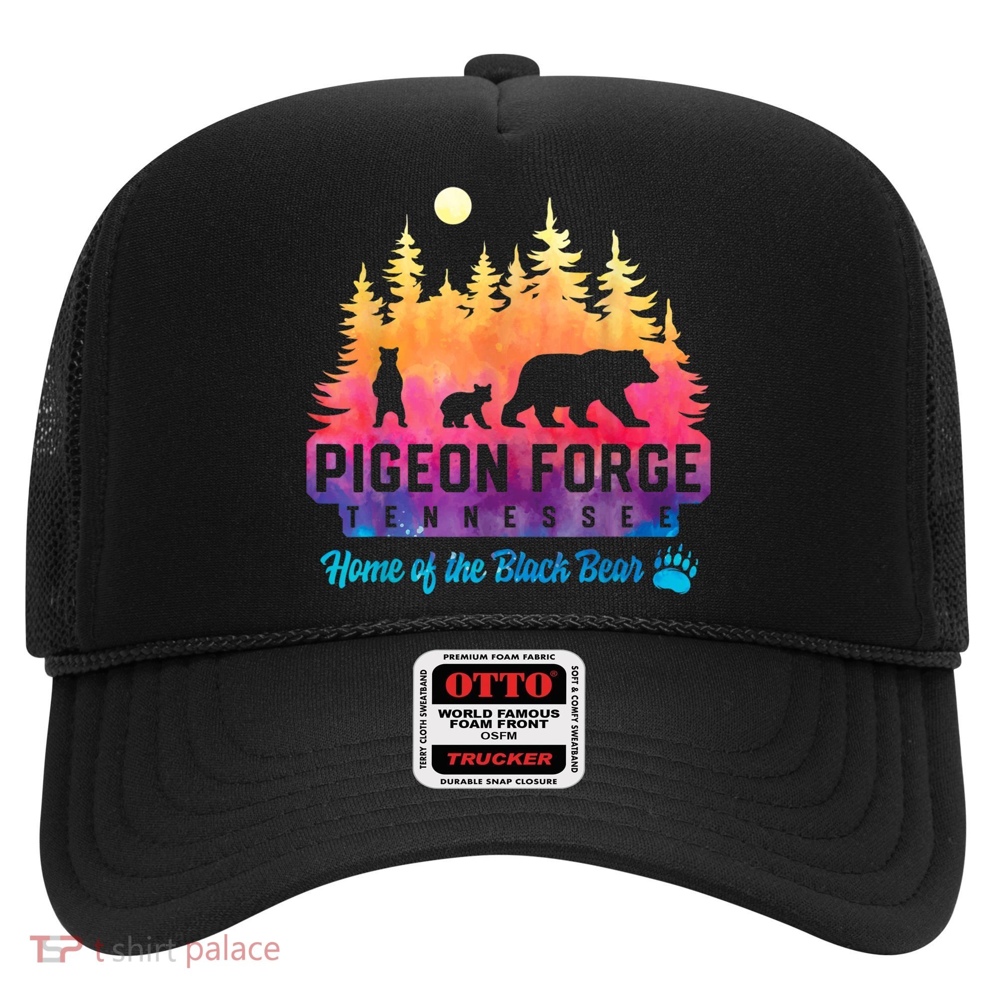 Pigeon Forge Tennessee Bear Great Smoky Mountains Tie Dye Hat