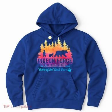 Pigeon Forge Tennessee Bear Great Smoky Mountains Tie Dye Hoodie